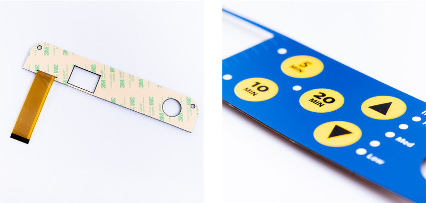 Selective Texturing Membrane Switches